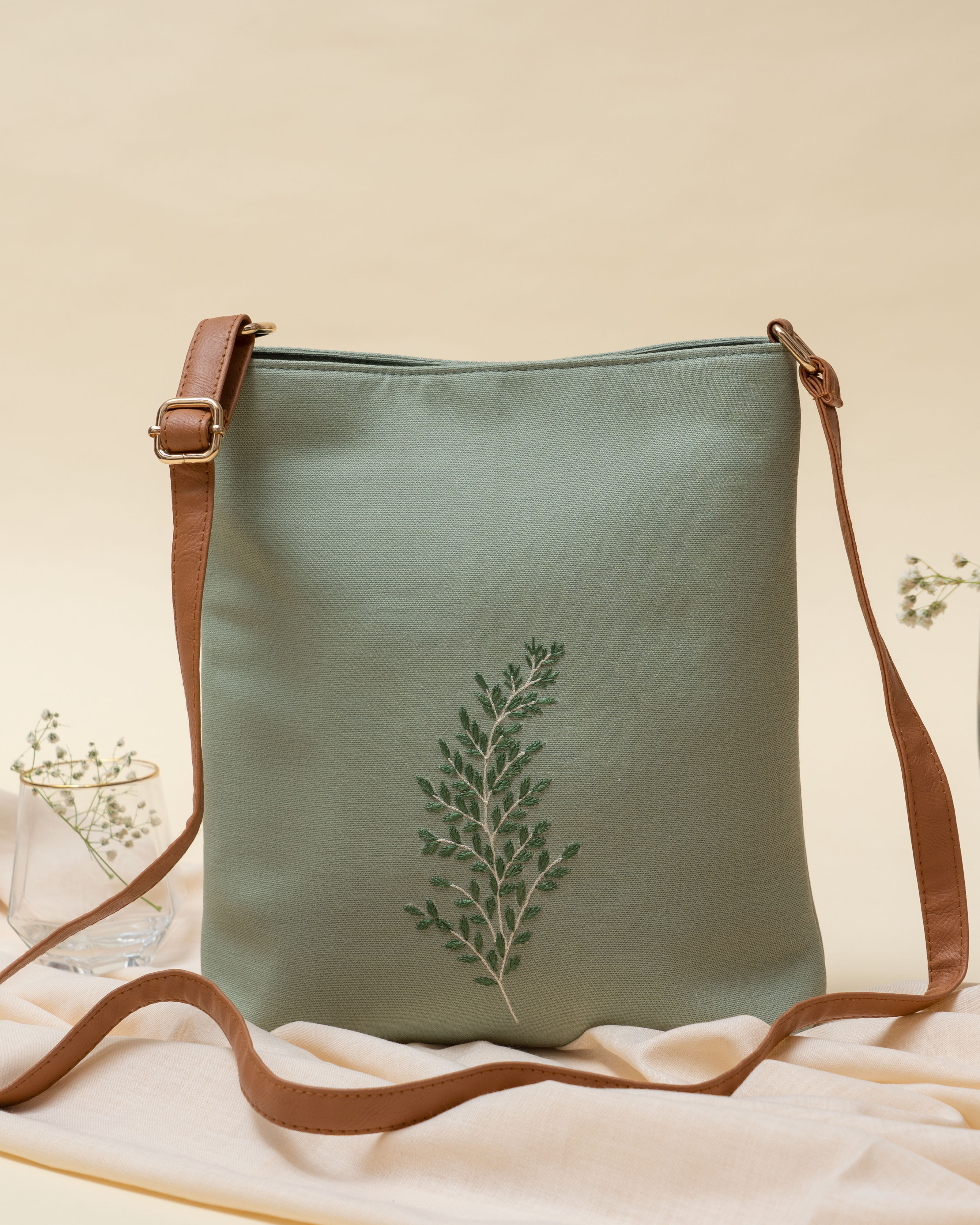 Lush Green Sling Bag